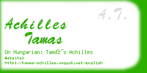 achilles tamas business card